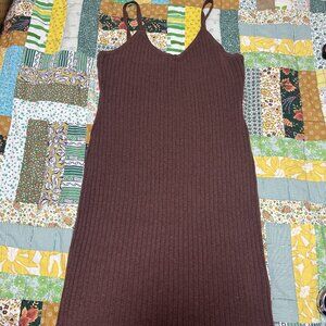 7 for All Mankind Sweater Dress Set in Chocolate Brown